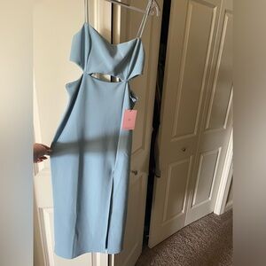 Hello molly light blue midi dress